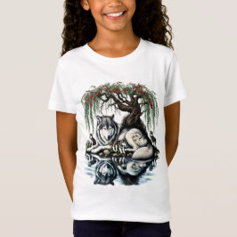 Serene Varg Family Oasis i Idyllic Nature T Shirt