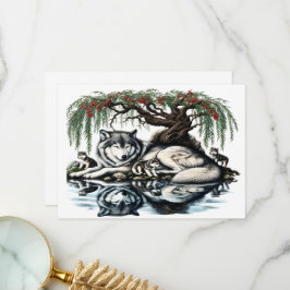 Serene Varg Family Oasis i Idyllic Nature Tack Kort