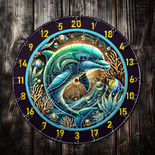 Serene Vatten Dolphin Dartboard Delight Darttavla