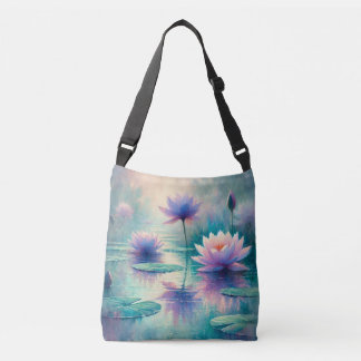 Serene Vatten Lilies Shoulder Bag, Crossbody Bag Axelväska
