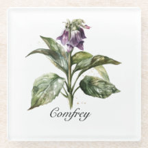 Serene Watercolor Comfrey, anpassningsbar