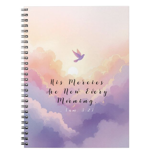 Serene Watercolor Dove Prayer & Faith Journal Anteckningsbok (Framsidan)