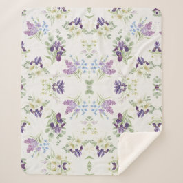 Serene Watercolor Spring Bouquet Pattern