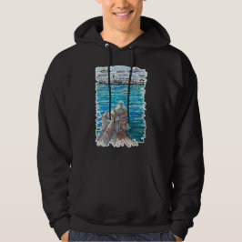 Serene Waterscape i San Juan de Ulua, Veracruz Hoodie