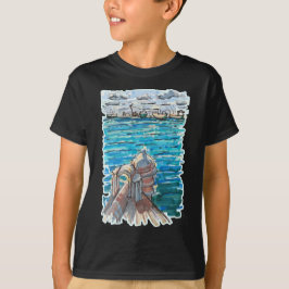 Serene Waterscape i San Juan de Ulua, Veracruz T Shirt