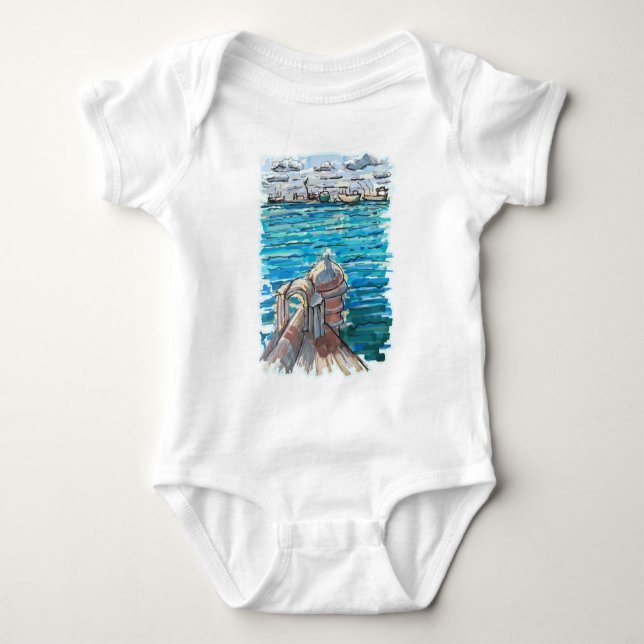 Serene Waterscape i San Juan de Ulua, Veracruz T Shirt (Framsida)