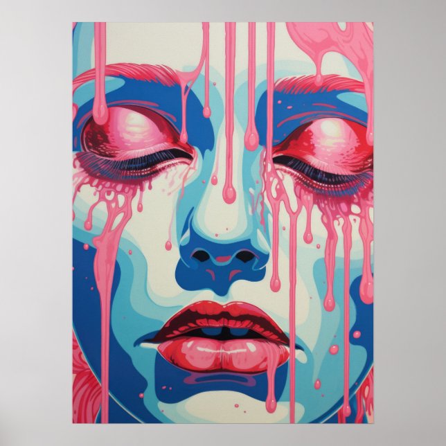 Serene Whispers: Duality of Färg Poster (Framsidan)