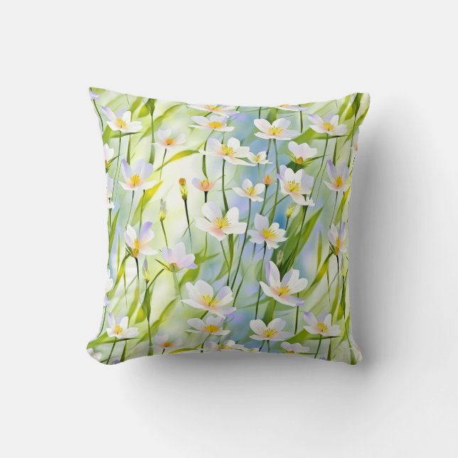 Serene Wildflower   Kudde (Framsida)