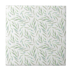 Serene Willow Löv Seamless Mönster Ceramic Tile Kakelplatta