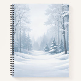Serene Winter Forest Spiral Notebook