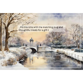 Serene Winter Kensington Gardens London Mugg Jumbo Mugg