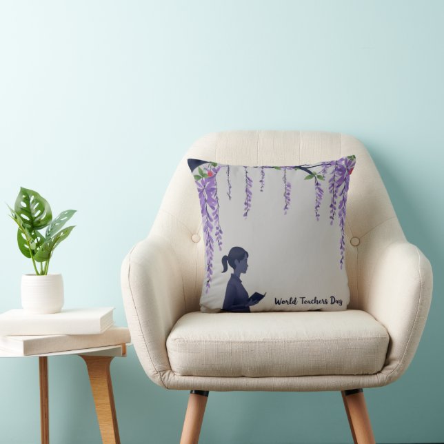 Serene Wisteria Dreams  Kudde (Stol)