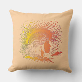 Serene Womans profil. Kudde