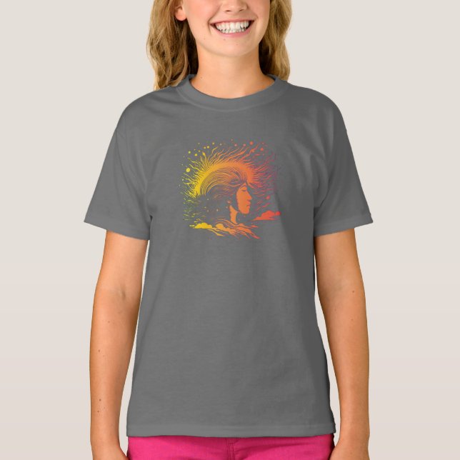 Serene Womans profil. T Shirt (Framsida)