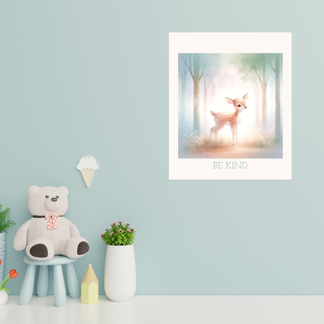Serene Woodland Fawn - Tranquil Forest Nursery Art Poster (Skapare uppladdad)