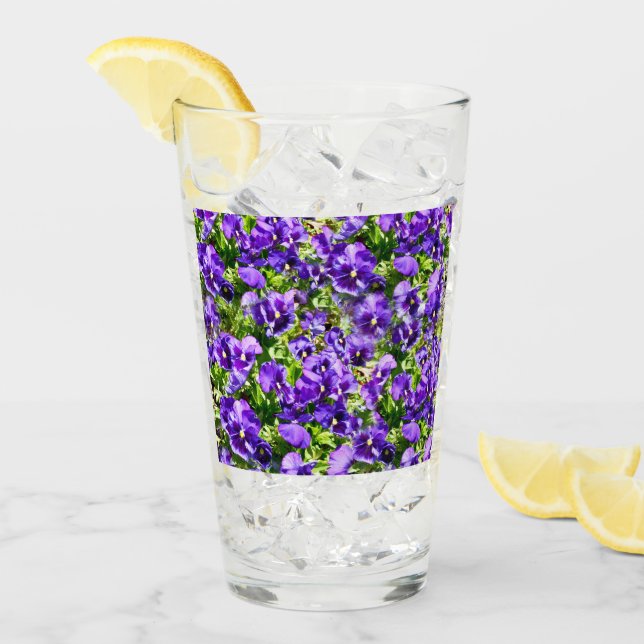 Serenéhavet: Den vackra Lilan Pansy Fält Glaskopp (Framsida Ice)