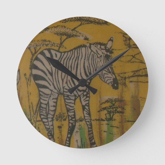 Serengeti-andan: Zebra-bete i Mara Rund Klocka (Framsida)