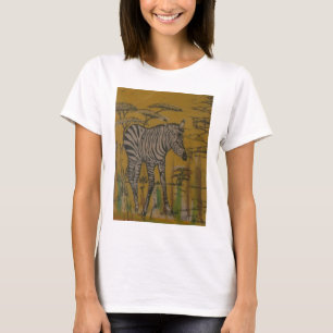 Serengeti-andan: Zebra-bete i Mara T Shirt