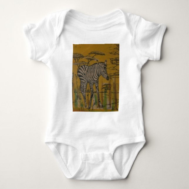 Serengeti-andan: Zebra-bete i Mara T-shirt (Framsida)