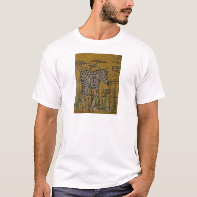 Serengeti-andan: Zebra-bete i Mara T Shirt (Framsida)