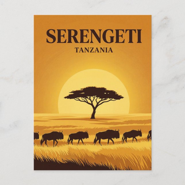 Serengeti, Arusha, Mara Vykort (Framsida)