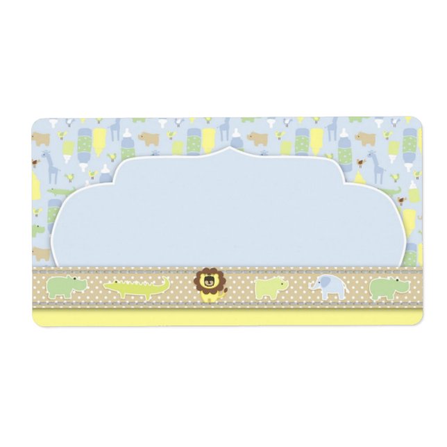 Serengeti Baby Namn bricka Fraktsedel (Framsidan)