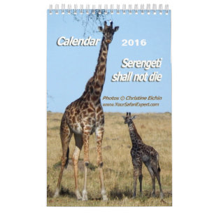 Serengeti dör inte kalendern kalender