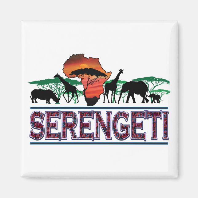 Serengeti Magnet (Framsidan)