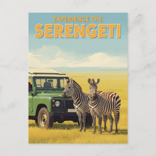 Serengeti National Park Tanzania-Zebröder Vykort