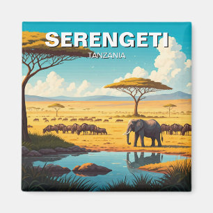 Serengeti nationalpark Tanzania Magnet