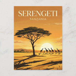 Serengeti nationalpark Tanzania Vykort