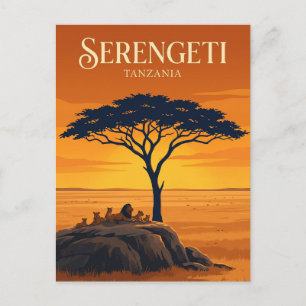 Serengeti nationalpark Tanzania Vykort