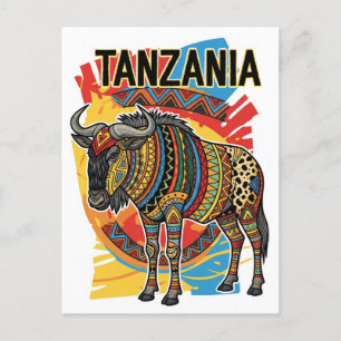 Serengeti nationalpark Tanzania-vykort Helg Vykort