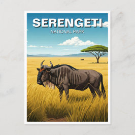 Serengeti nationalpark Tanzania-vykort Vykort
