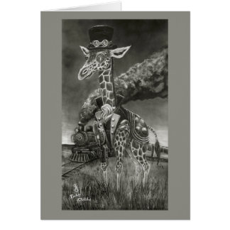 "Serengeti Steampunk" Giraffe Card OBS Kort