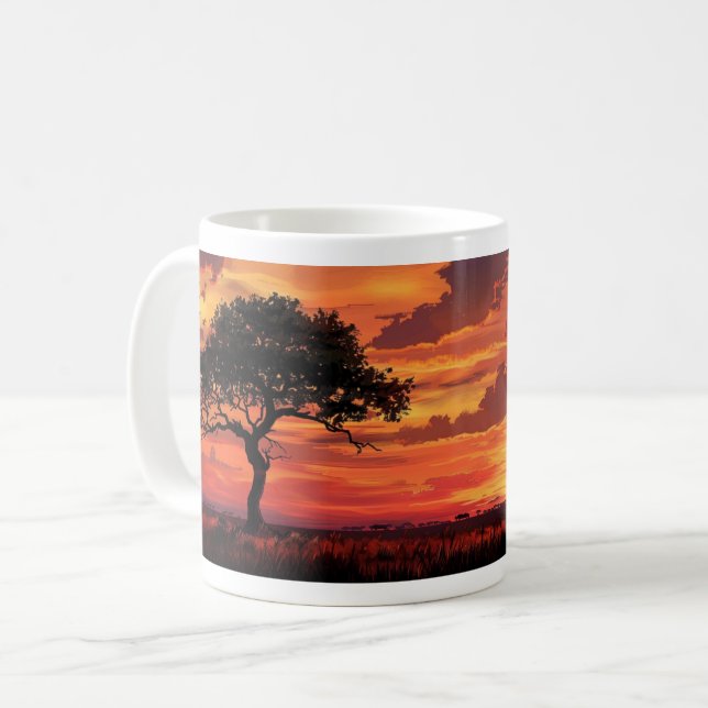 Serengeti Tranquil Kaffemugg (Framsida vänster)