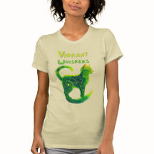 Serenglöd: Konstnärlig katt i Grönt och Gult