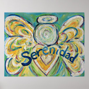 Serenidad Angel Art Poster utskrifter