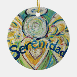 Serenidad Angel Ord Art Gift Helgdag Ornament