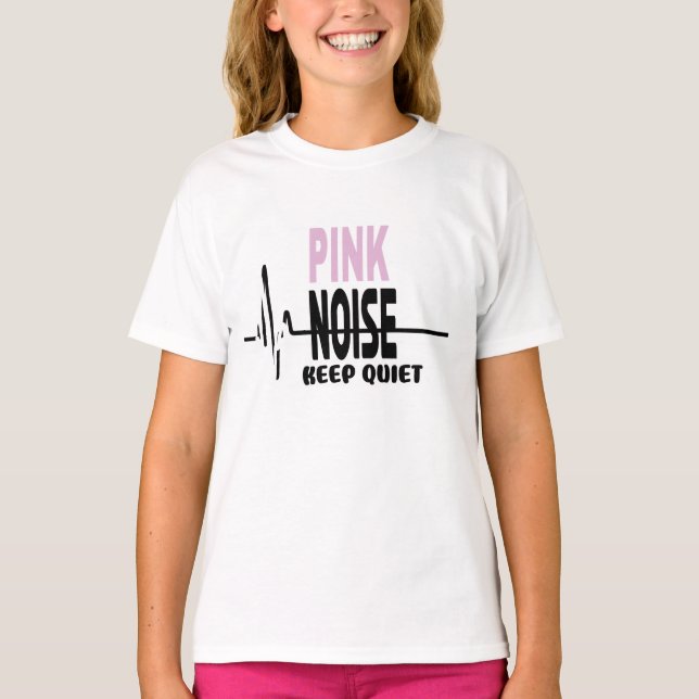 Serenidad con ruido rosa, abraza el silencio t shirt (Framsida)