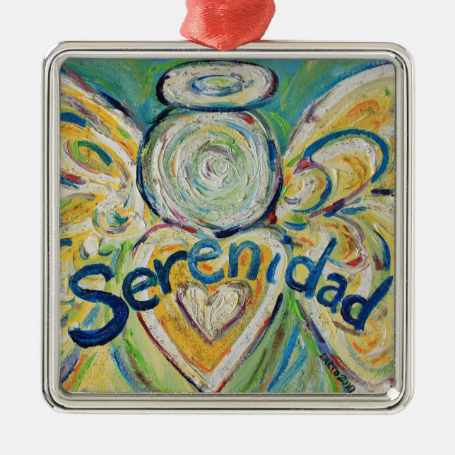 Serenidad inspirational Angel Ord Ornament (Framsidan)
