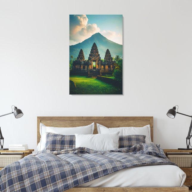 Serenitet i det heliga templet canvastryck (Insitu (sovrum))
