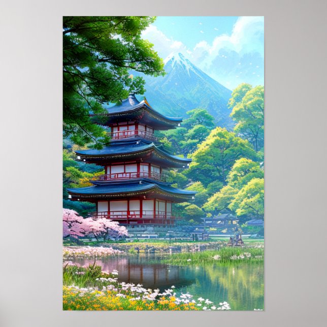 Serenitet i Pagoda Poster (Framsidan)