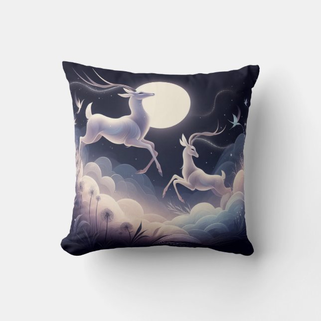 Serenitet i Rörelse, Antelope-Inspired Kudde (Framsida)