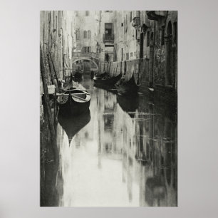 Serenitet i venetianska kanalen: Vintage Stieglitz Poster