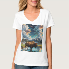 Serenitet i Vilden - Buffalo T Shirt