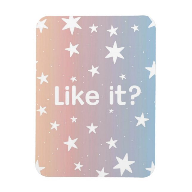 Serenitet: Mjuk gradient med Petite Star Magnet (Vertikal)