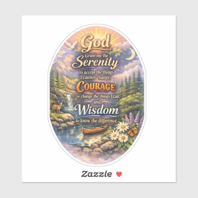 Serenitetsbön Klistermärken (Ark)