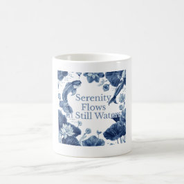 Serenitetsflöden i stillastående Vatten Kaffemugg