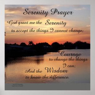 SERENITETSPRAYER POSTER